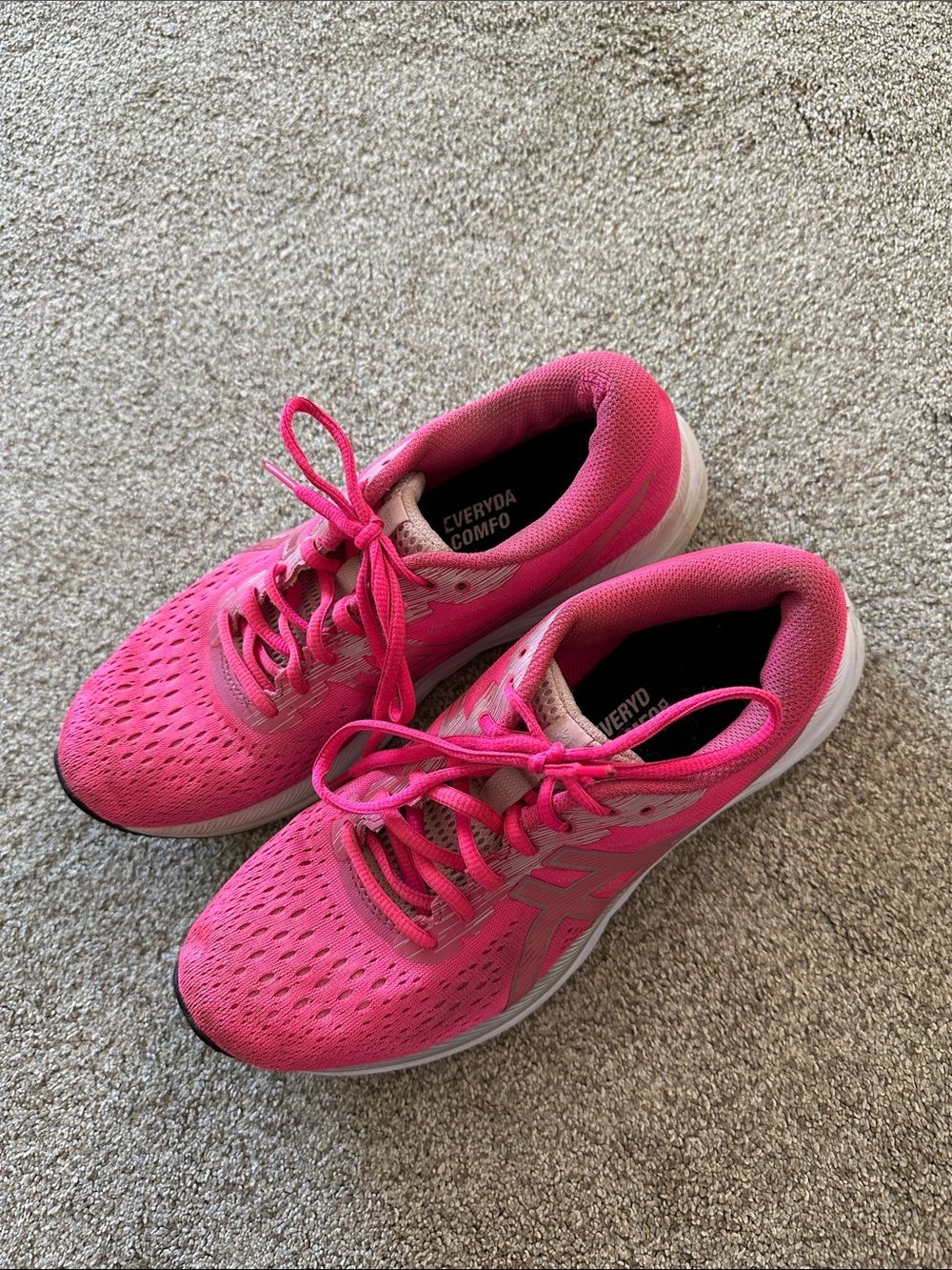 ASICS Women’s Pink Athletic Running Shoes - Comfort Fit size 9